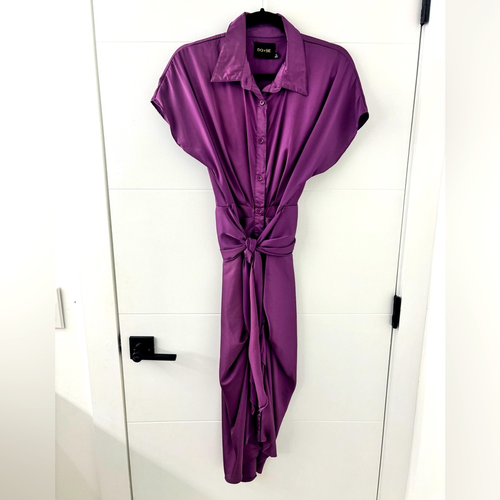 Elegant Violet Dress - Size S